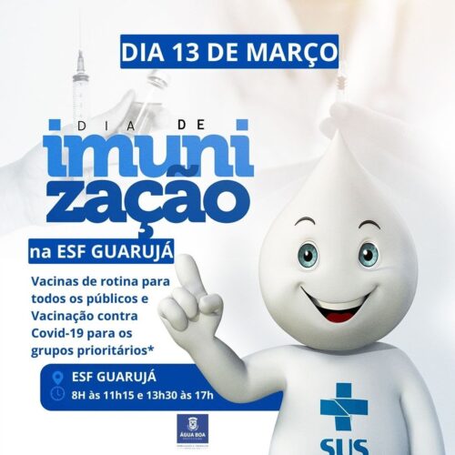 Multivacinação de rotina e Covid na ESF Guarujá